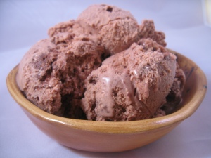 Chocolate Ice Cream In A Bowl